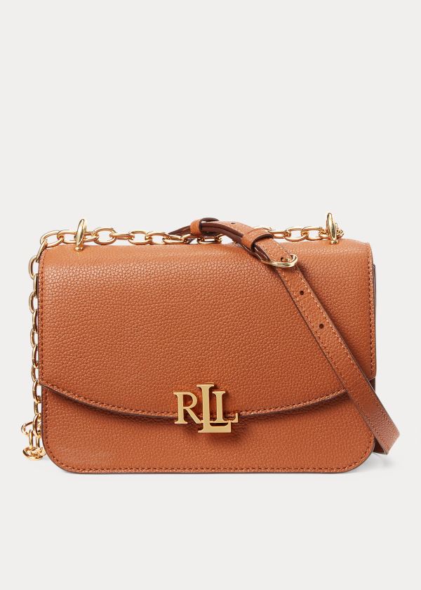 Ralph Lauren Medium Læder Crossbody Taske Dame Danmark (LUKOF1923)